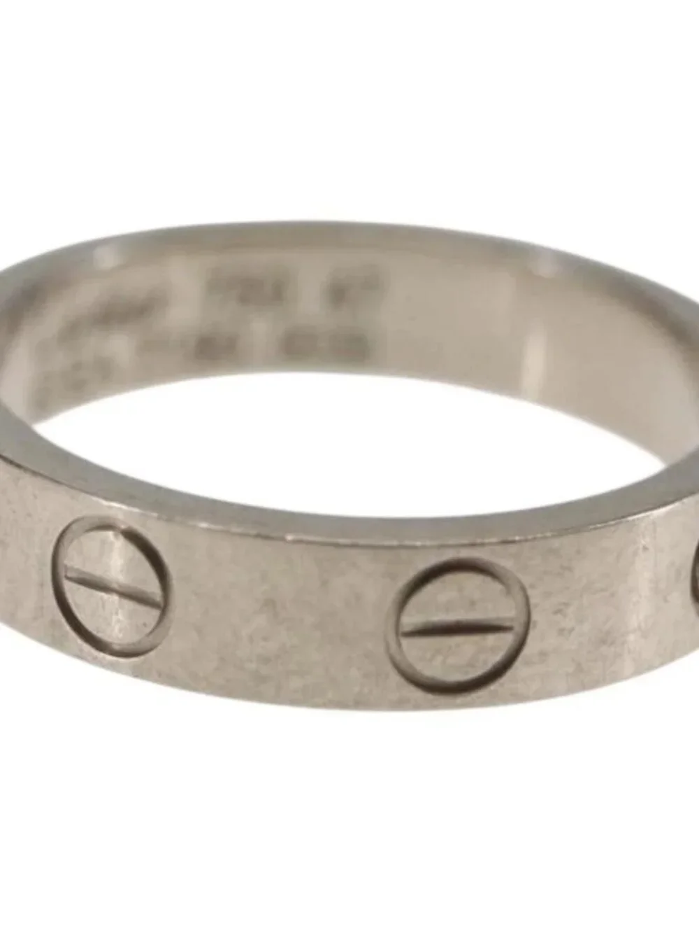 CARTIER Mini Love Ring 18K Gold(750) Silver Auth 162882SM